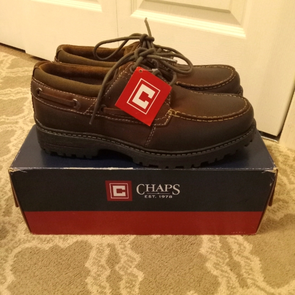 Chaps Eugene Brown/Tan Mens Shoes Size 8